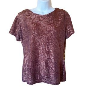 ---  Sparkly Glittery Shimmery Gold or Bronze Top XL